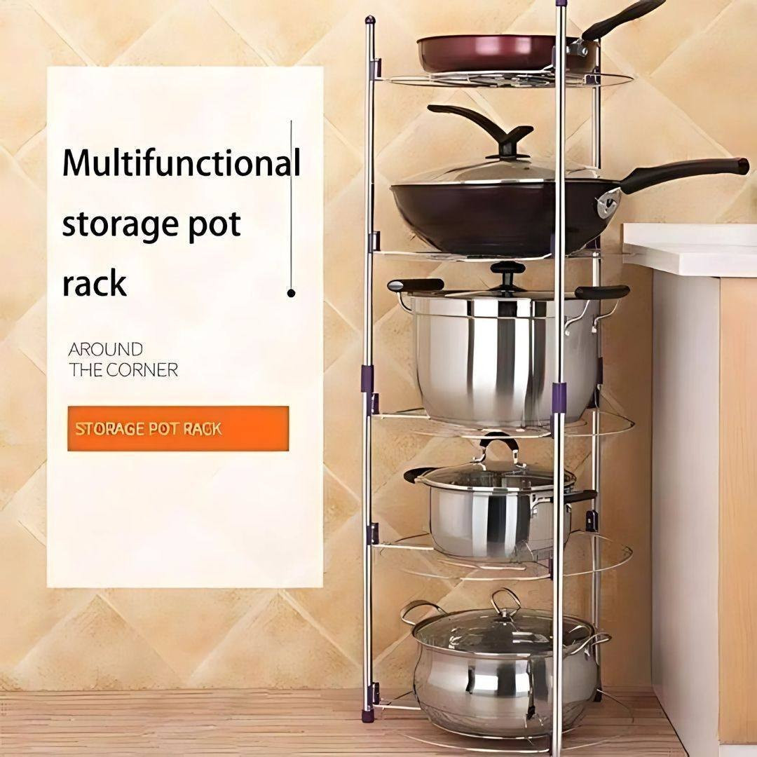 Kitchen Pan Organizer Rack